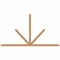 Ekena Millwork Saratoga Timber Gable Bracket, Western Red Cedar, 108"W x 58"H x 1 1/2"D x 3 1/2"F, 13/12 Pitch GBW108X58X0204SAR00SWR - alternate 1